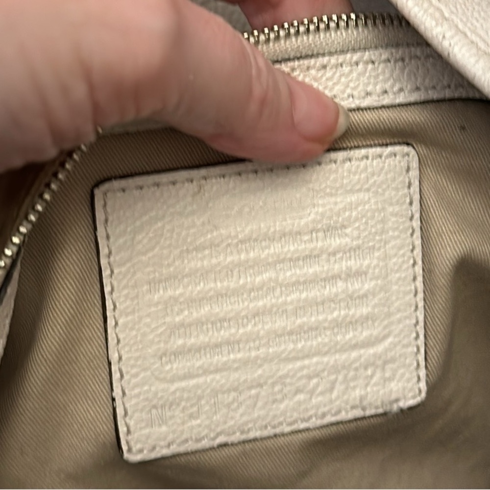 Coach white leather sling hobo - traded with a “friend”  (Style Number 27925) - Picture 4 of 16